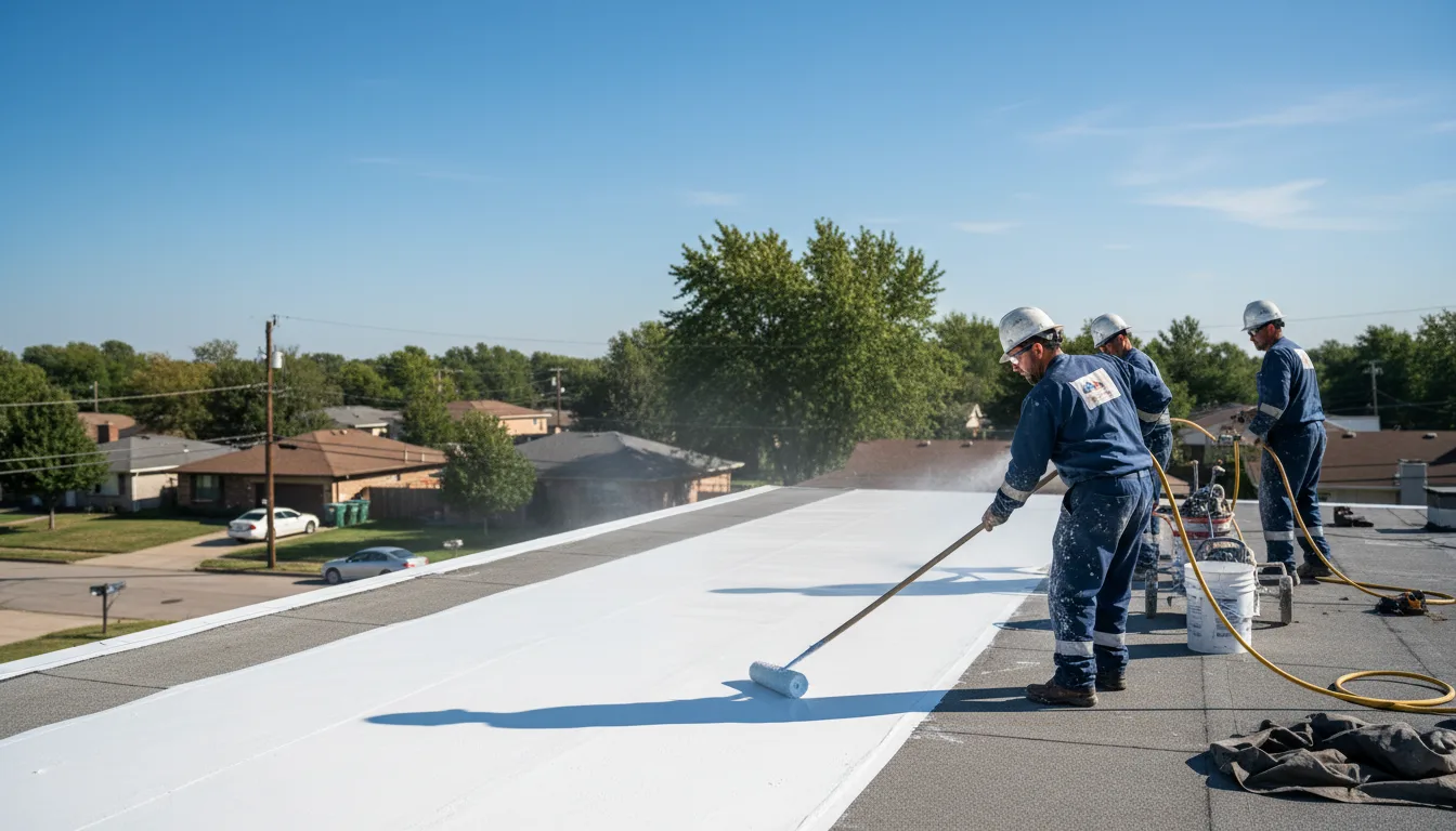Commercial roof coating in Palmyra, ME near me